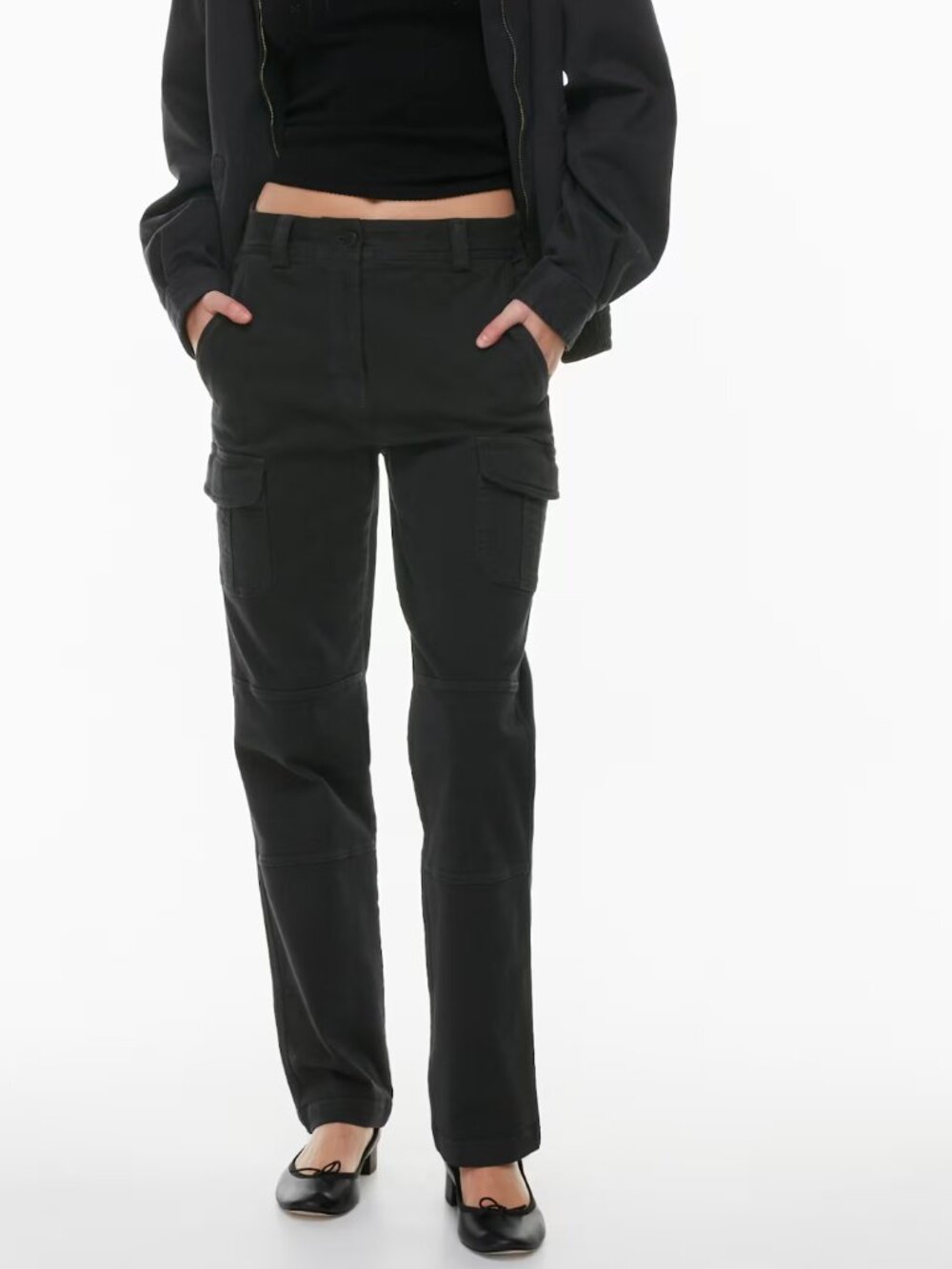Aritzia Sunday Best Panel Cargo Pant, size 8 (black)